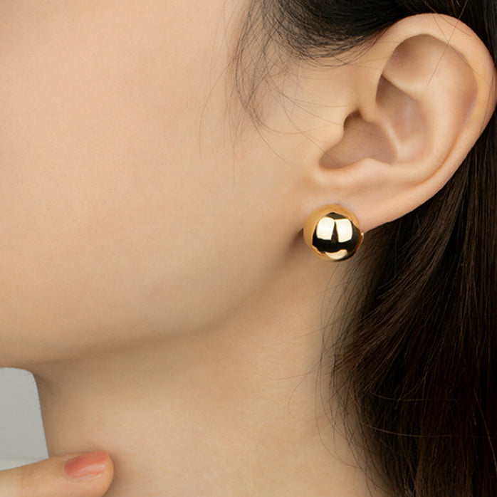 Polished Ball Earrings