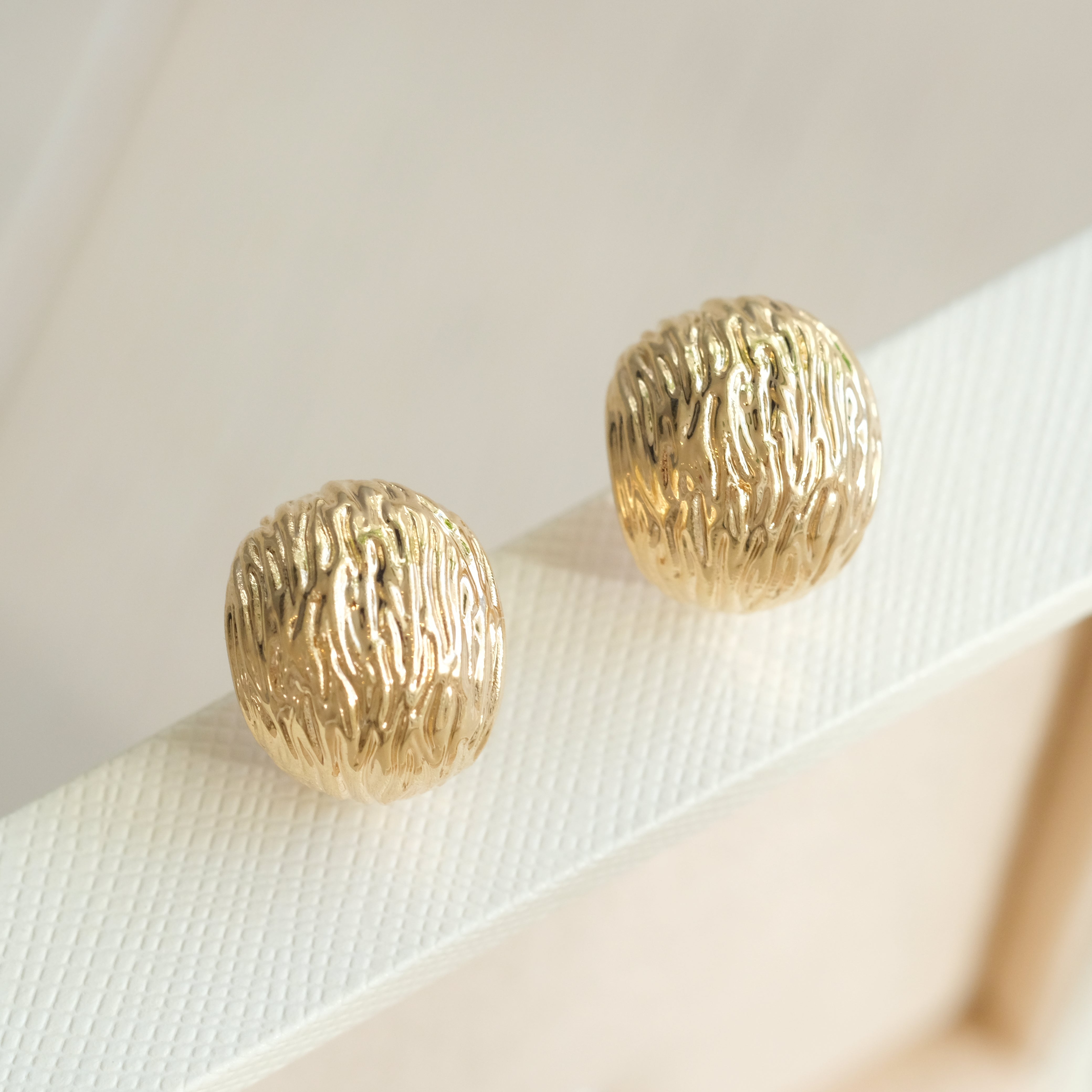 Textured Ball Earrings