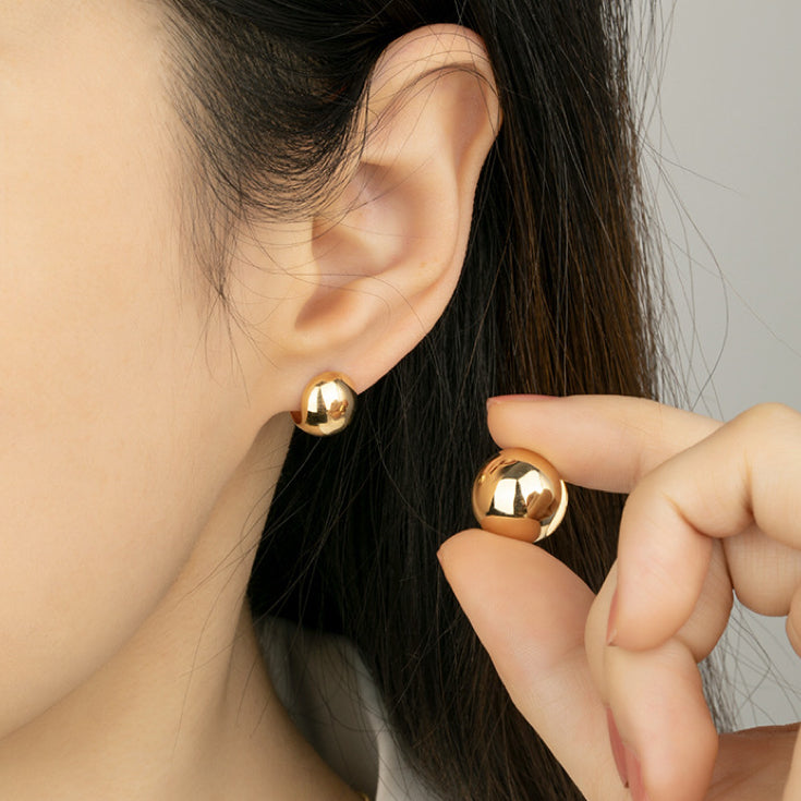Polished Ball Earrings