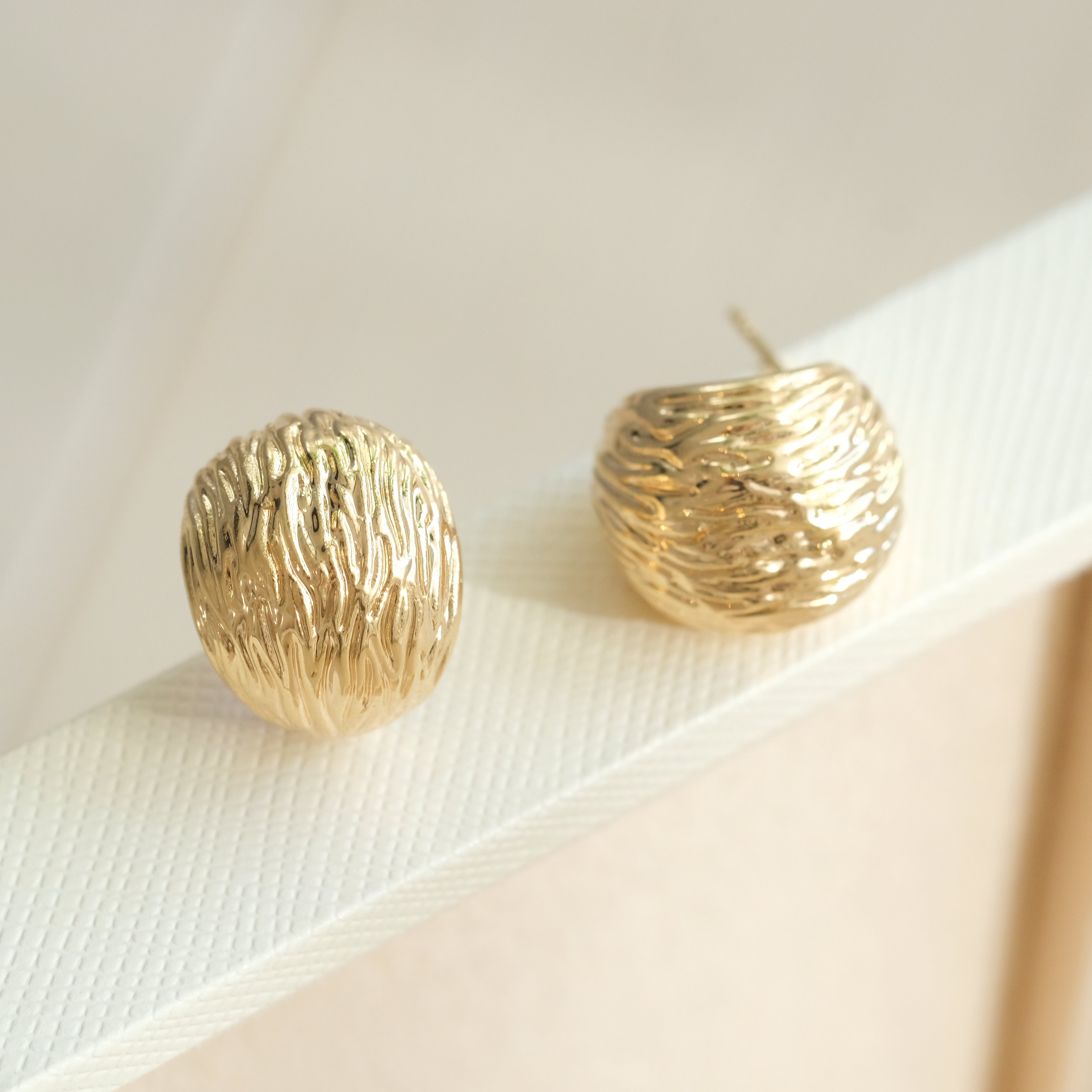 Textured Ball Earrings