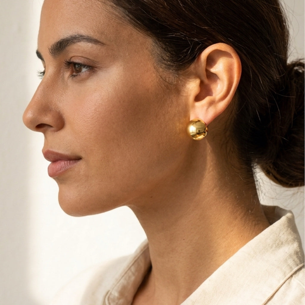 Polished Ball Earrings