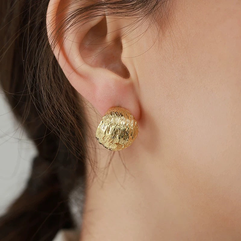 Textured Ball Earrings