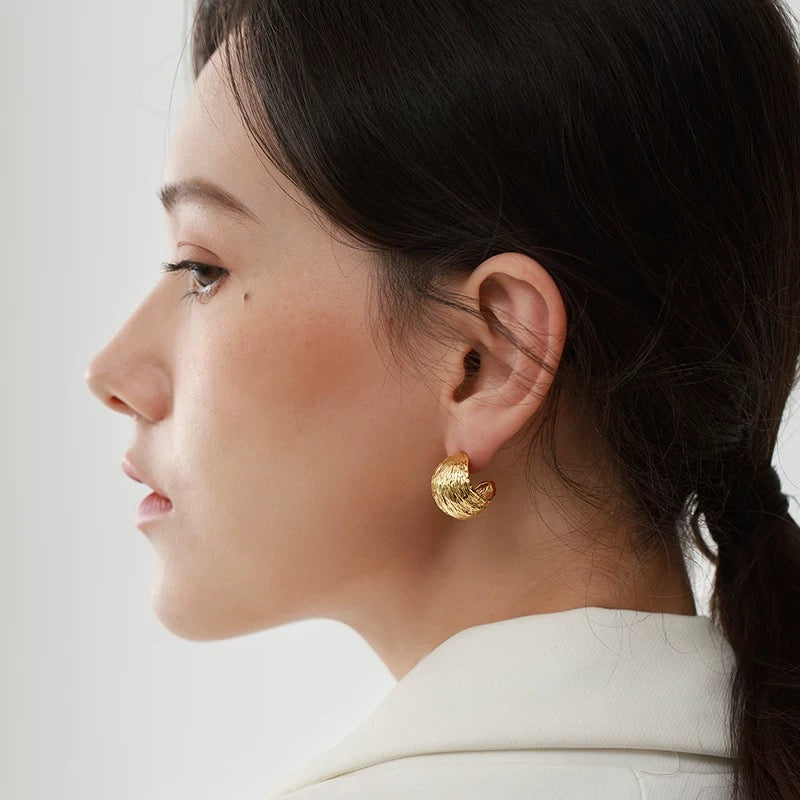 Textured Ball Earrings
