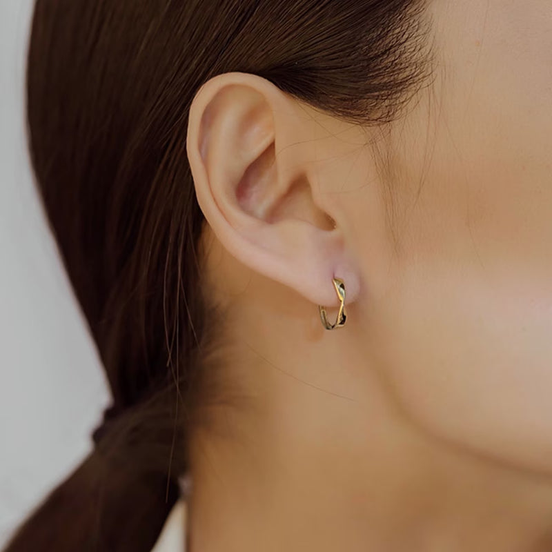Twist Rectangular Hoops