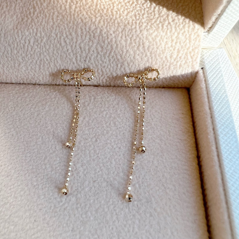 Hanging Bow Earrings