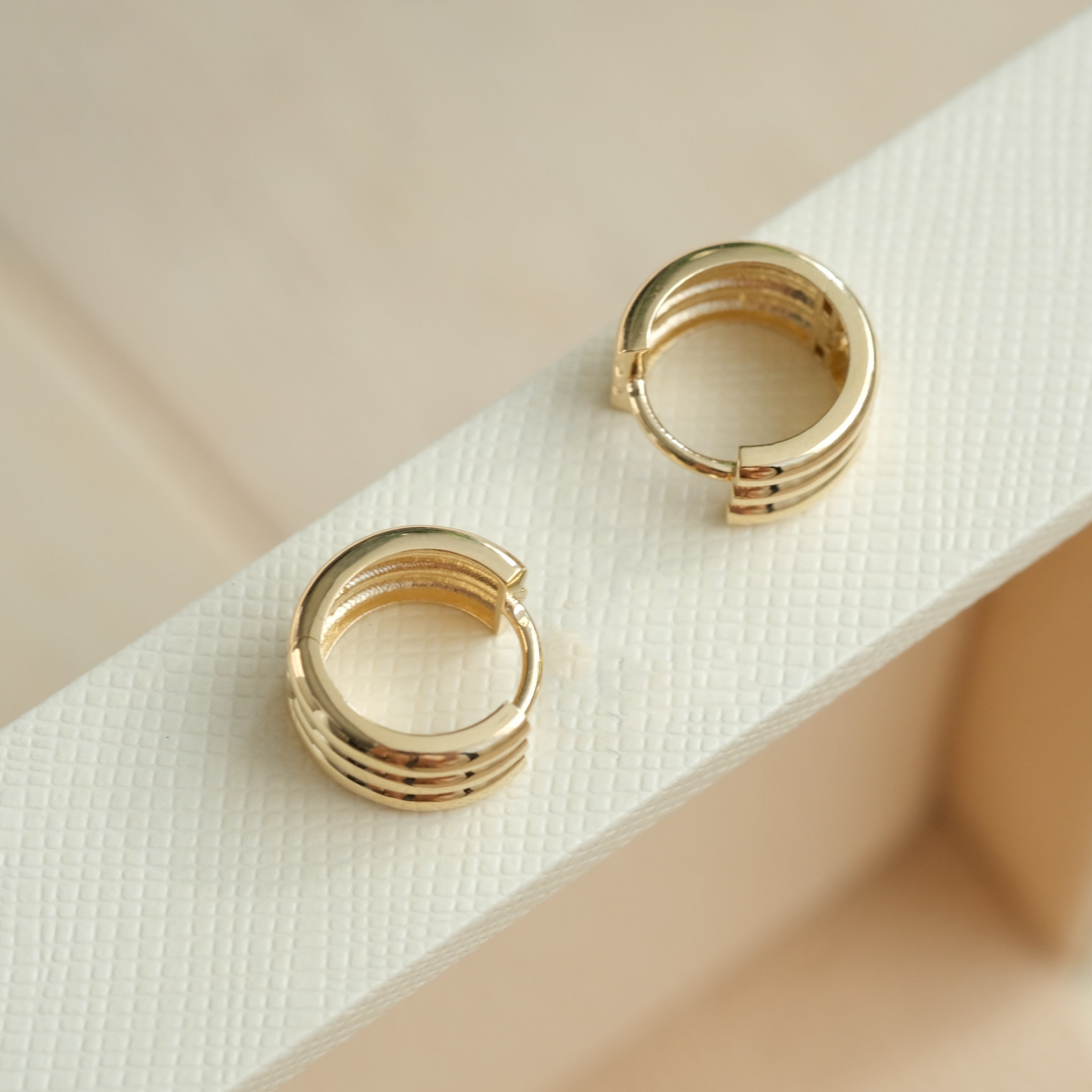 Triple Circle Earrings