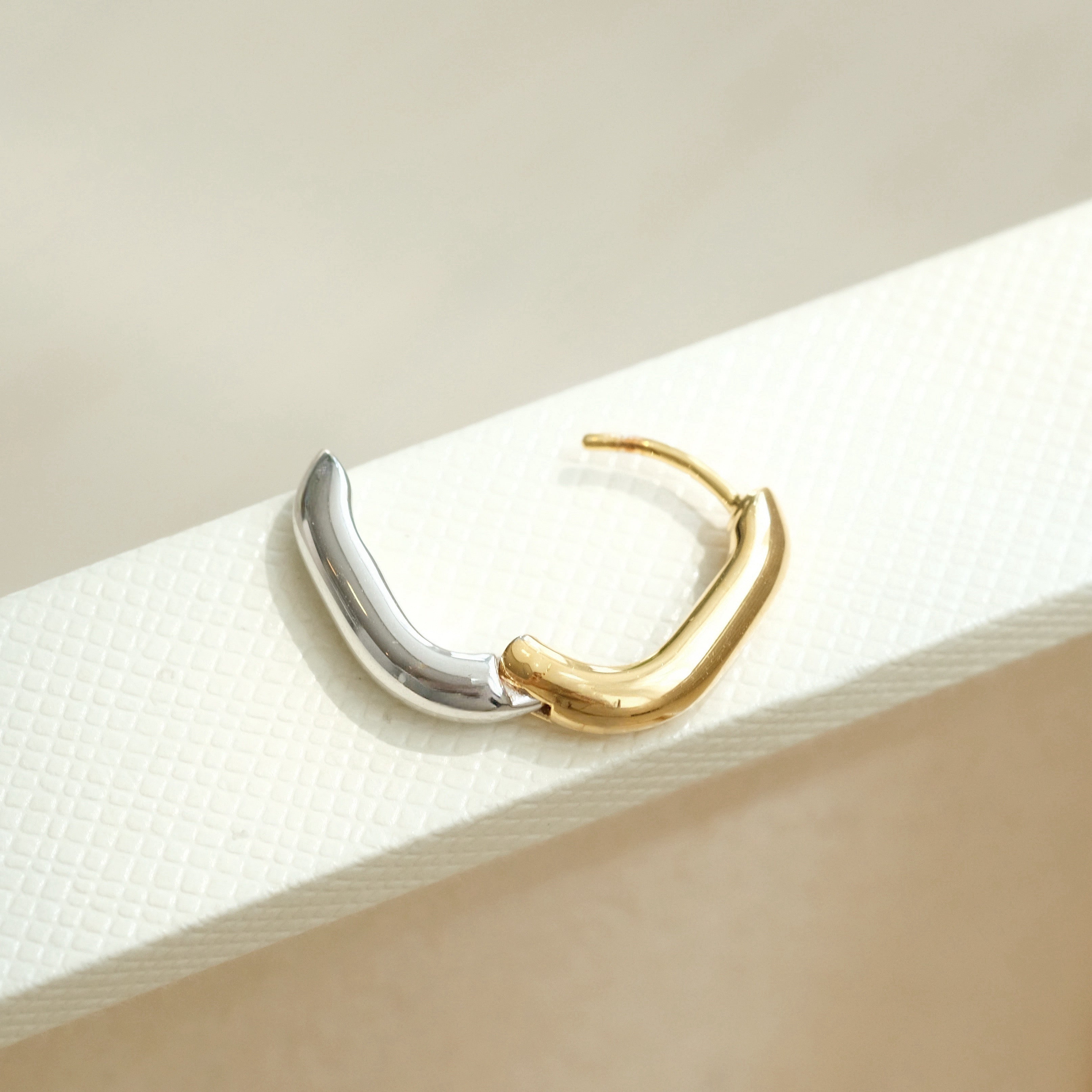 Rectangle Two Tone Hoops