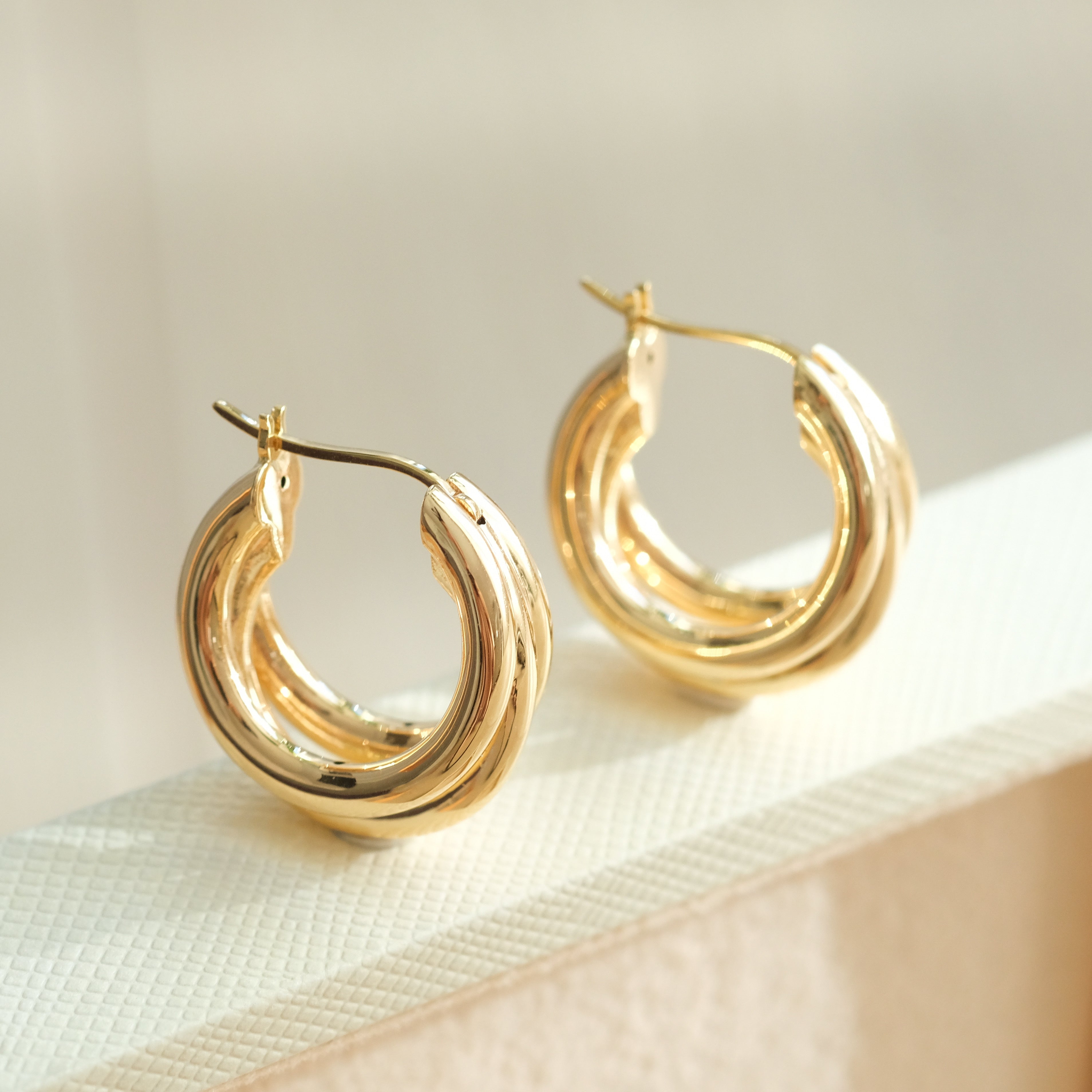 Trio Circle Earrings