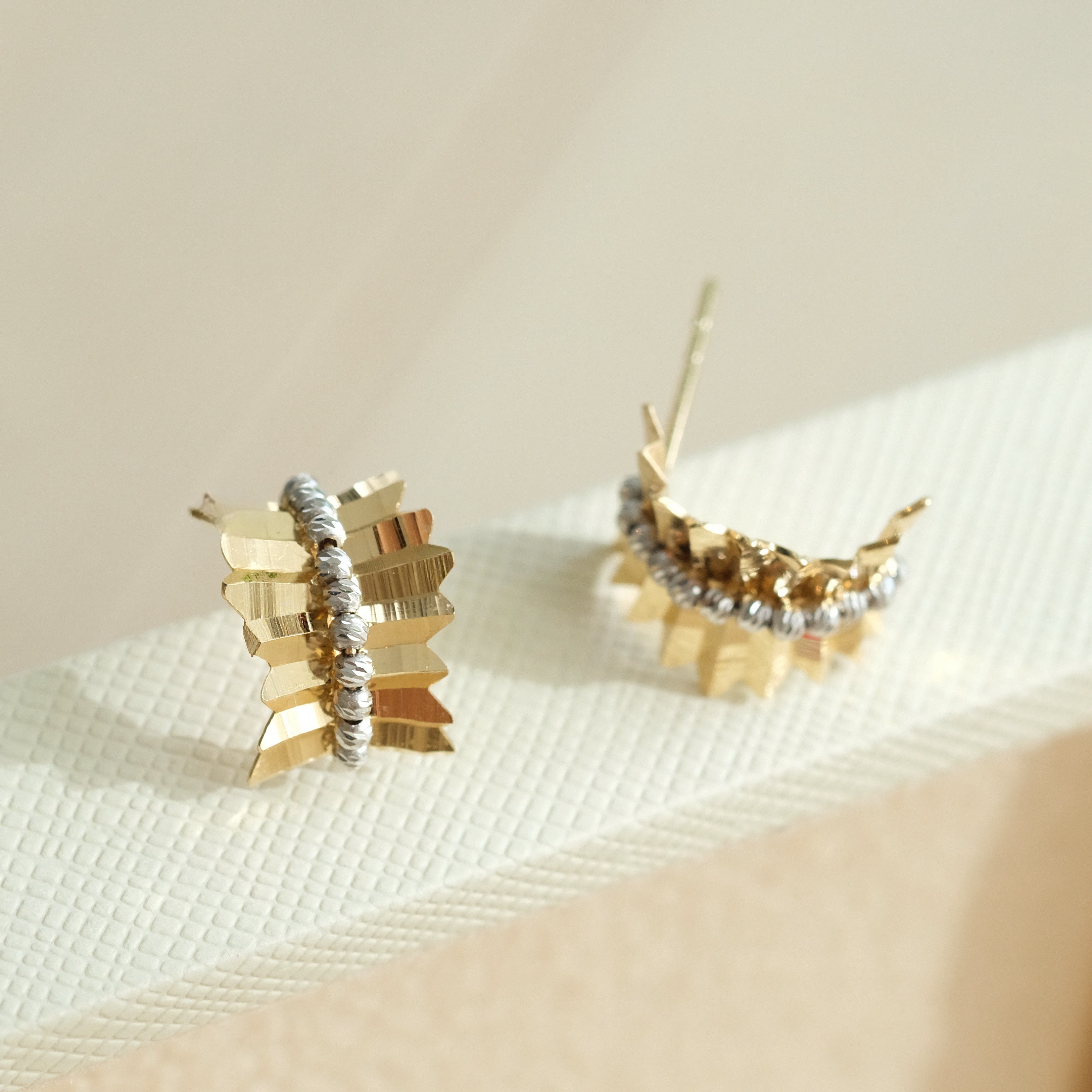 Diamond Cut Studs