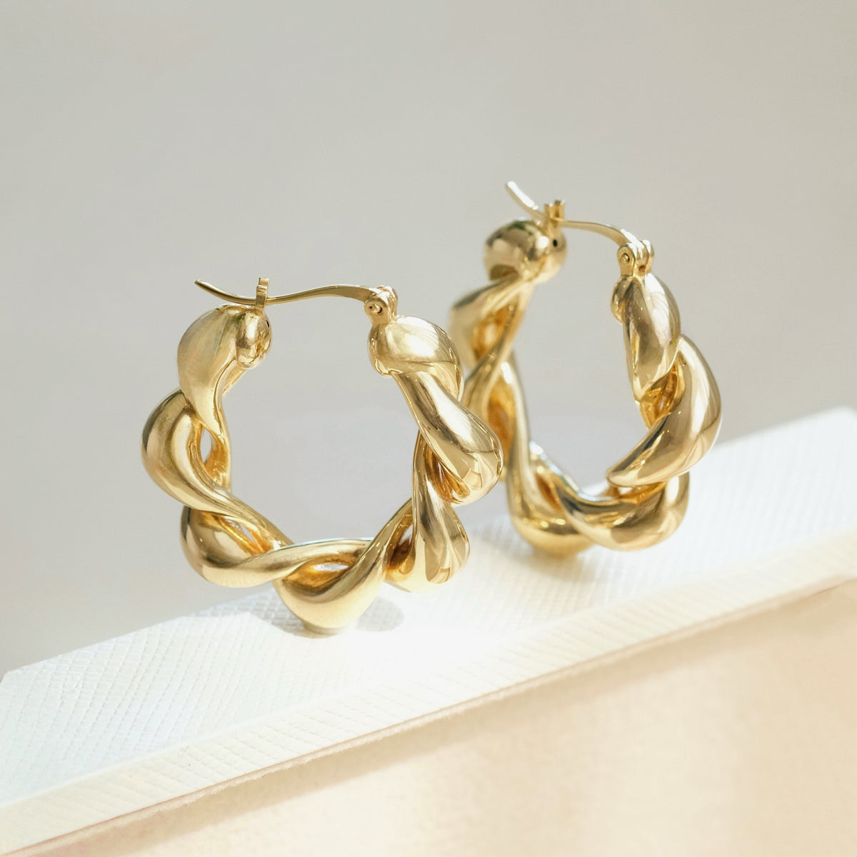 Bold Twist Hoops