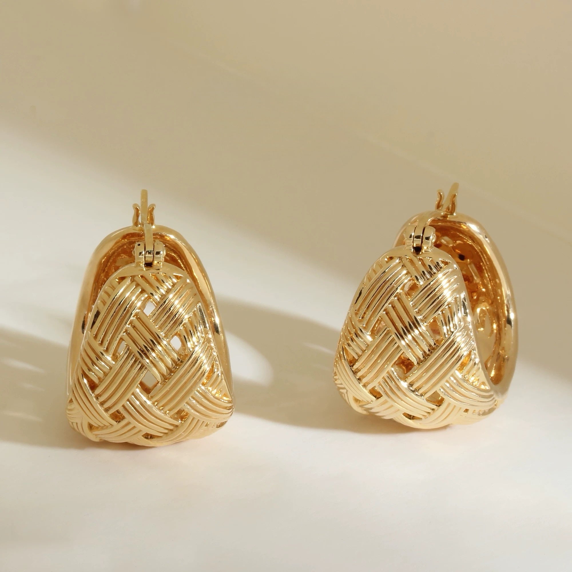 Woven Ball Earrings