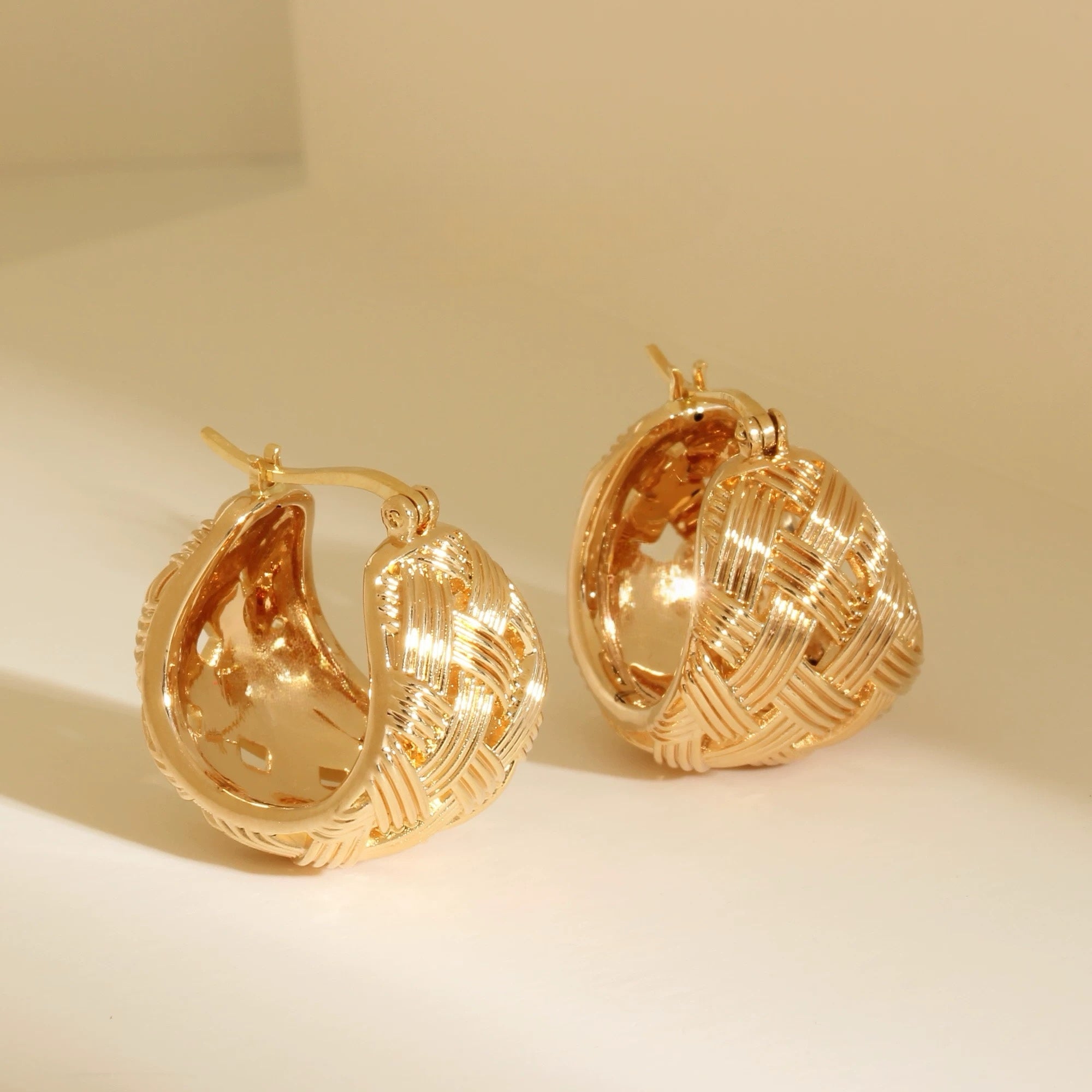 Woven Ball Earrings