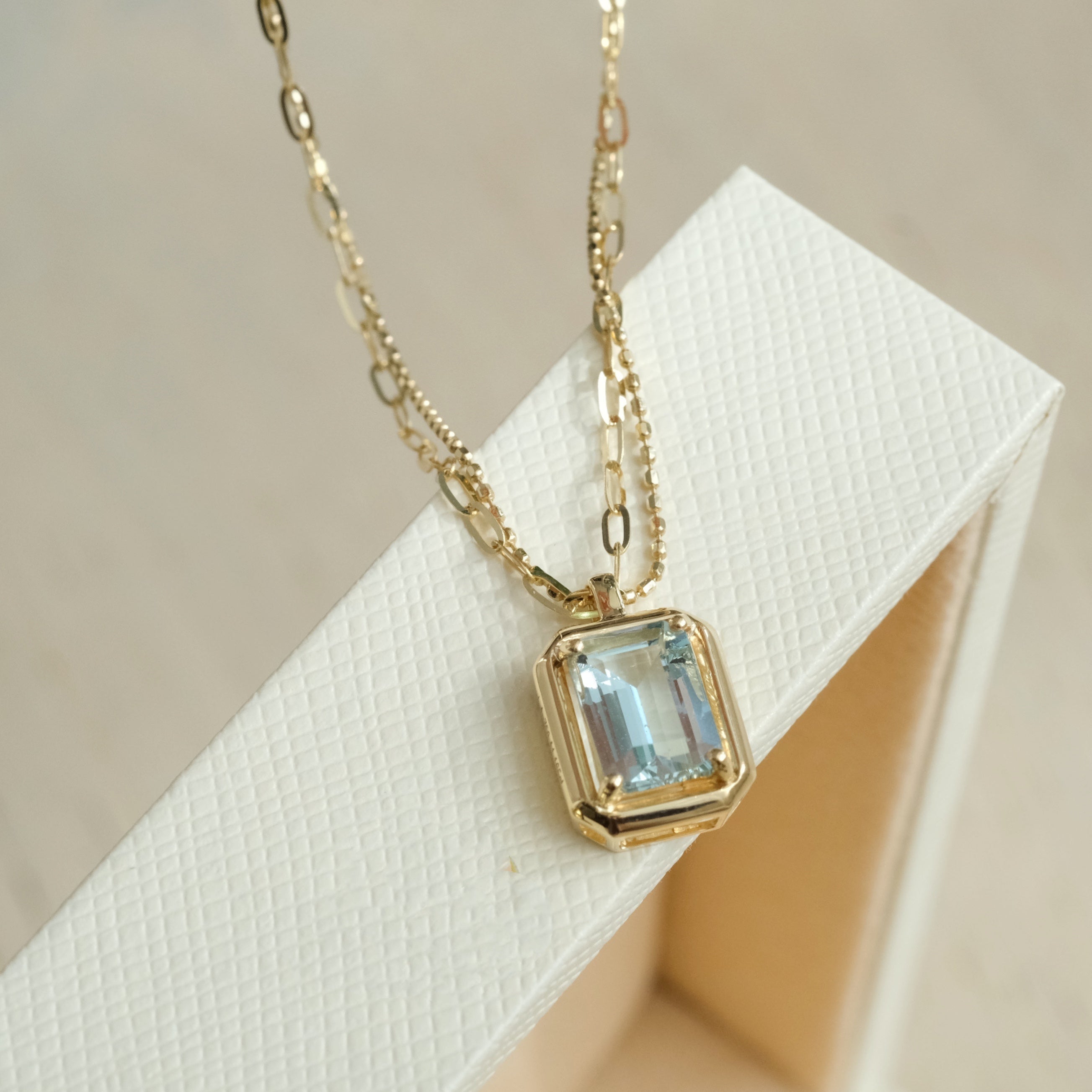 Natural Aquamarine Necklace