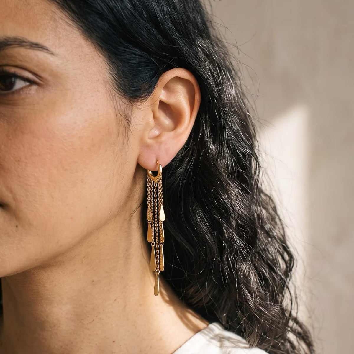 Teardrop Tassel Earrings