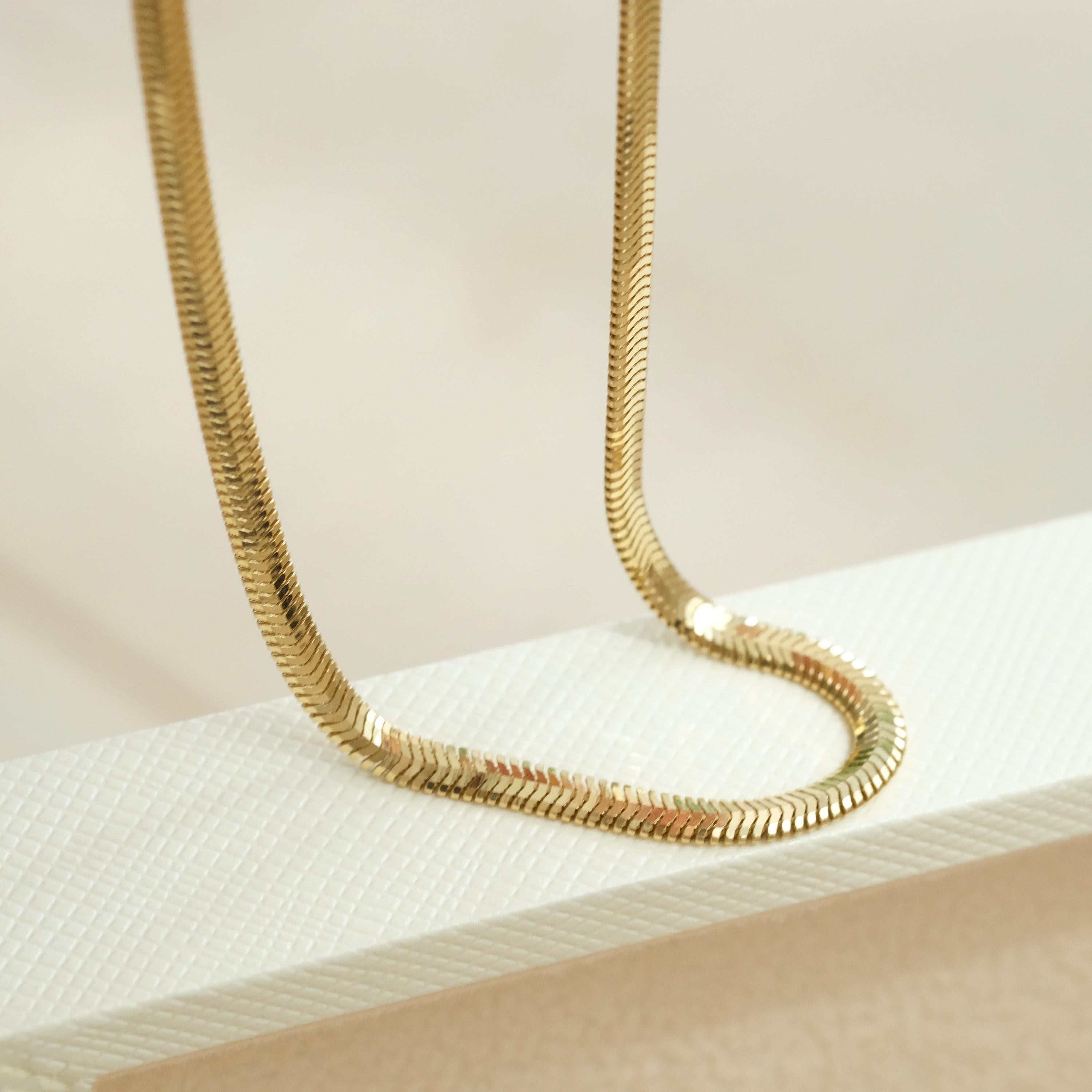 Soft Herringbone Necklace