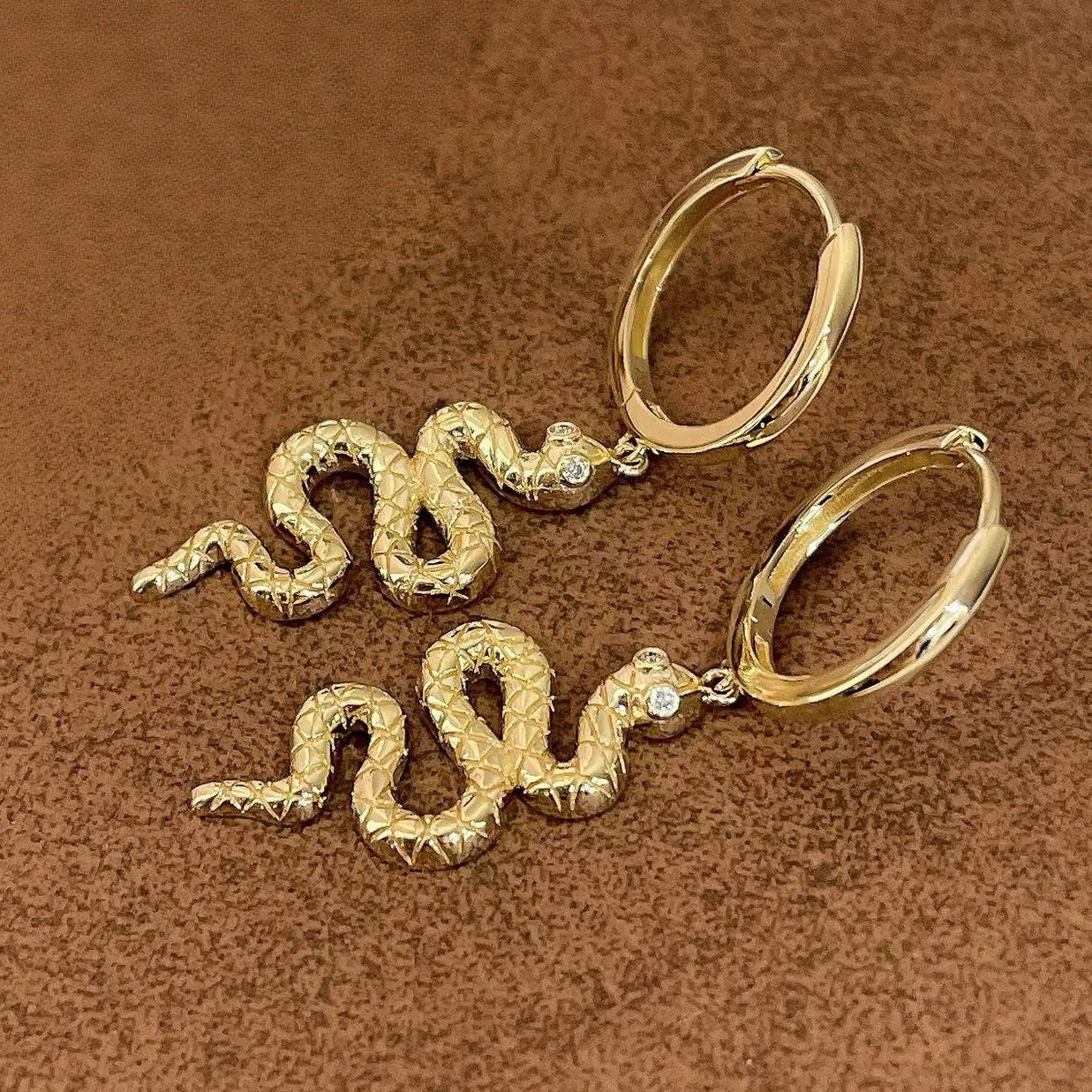 Dangling Snake Earrings