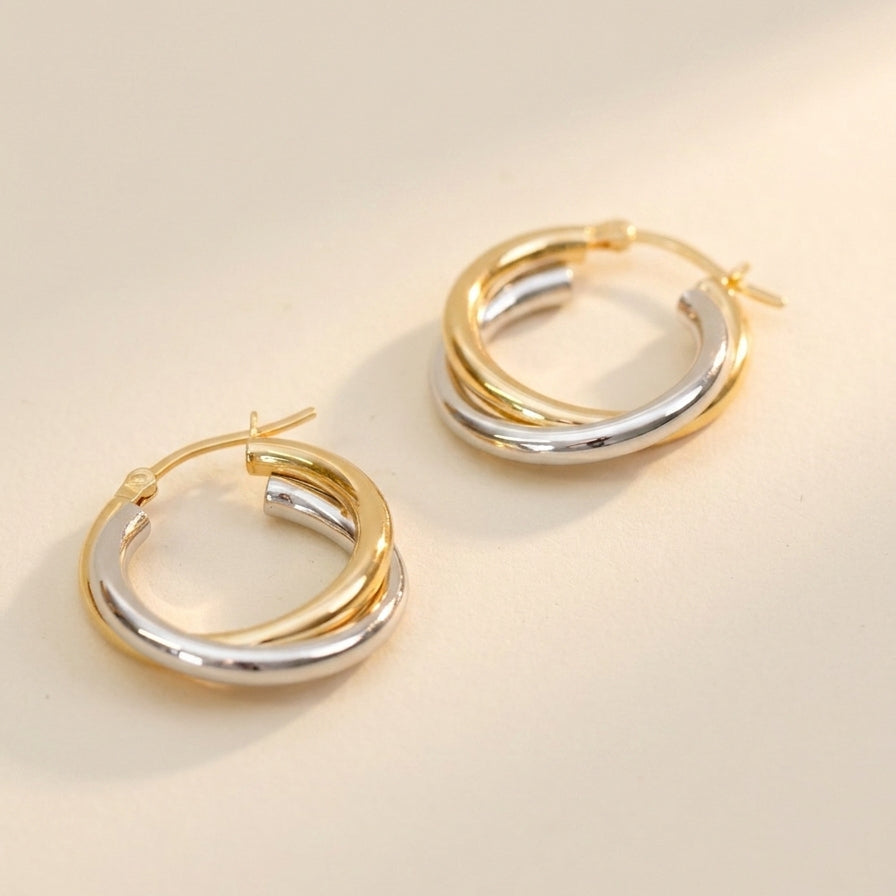 Two Tone Classic Hoops