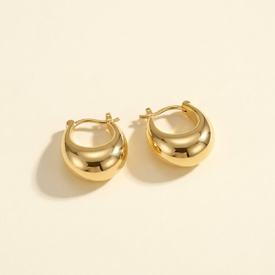 Oval Tapered Hoops