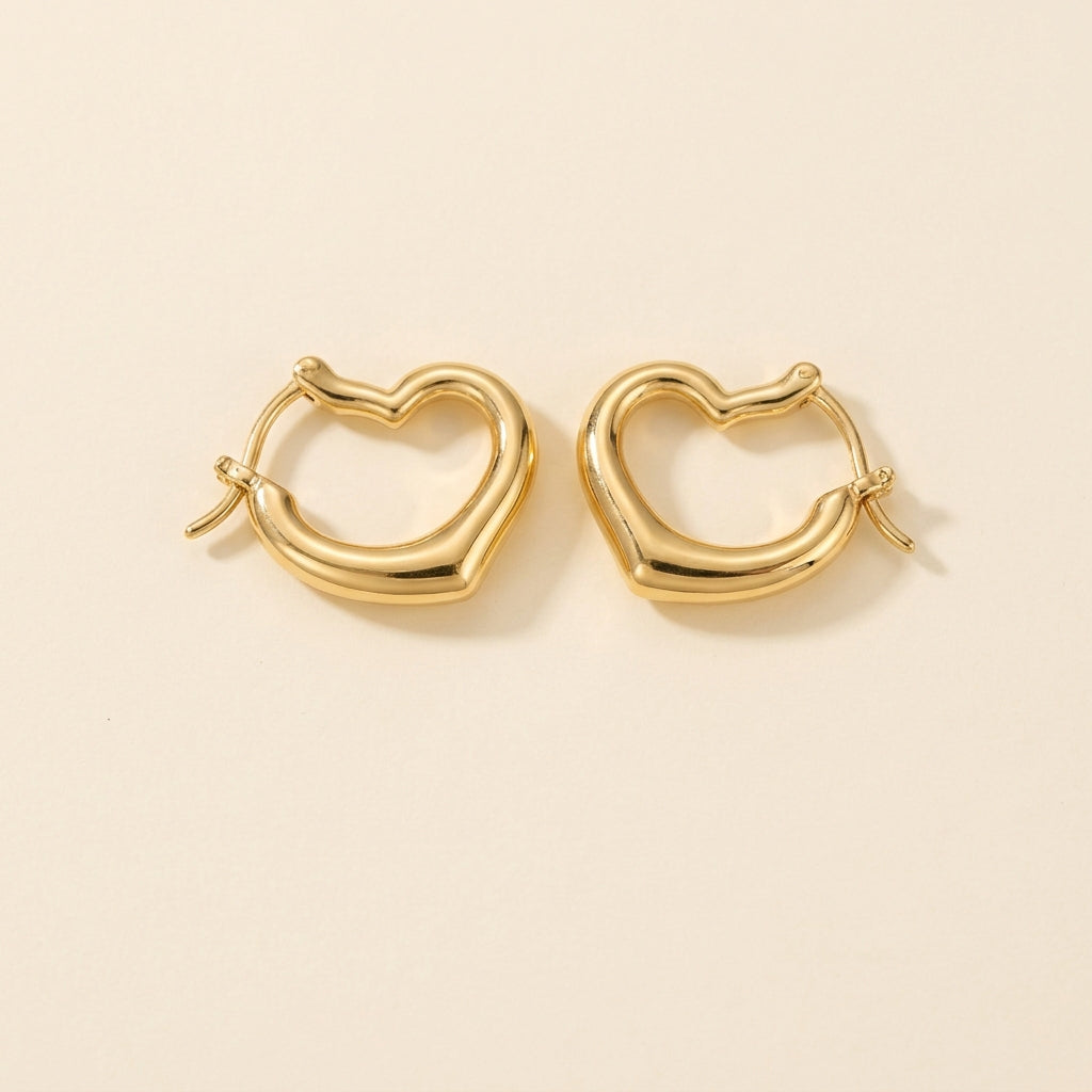Diamond Heart Hoop
