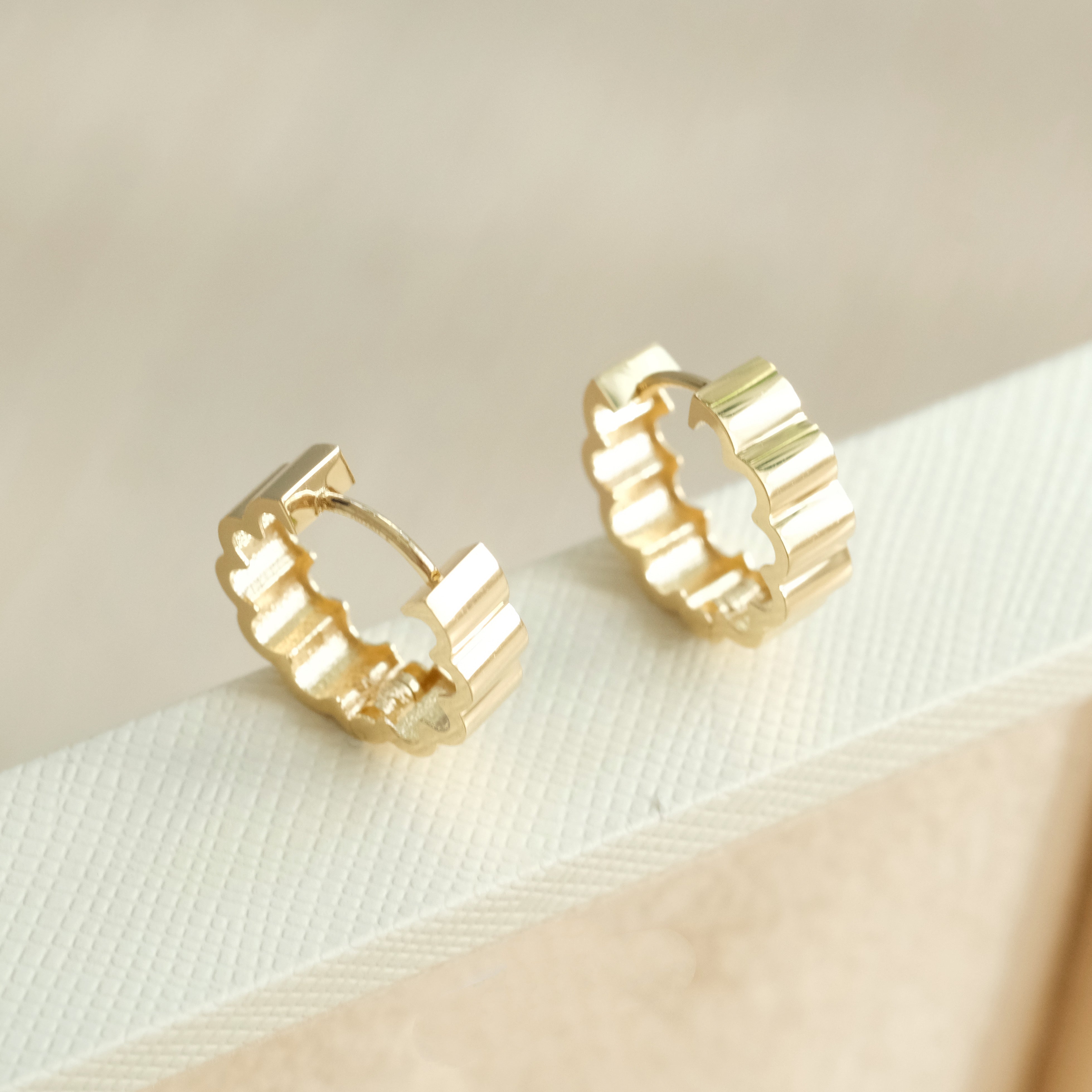 Bamboo Circle Earrings