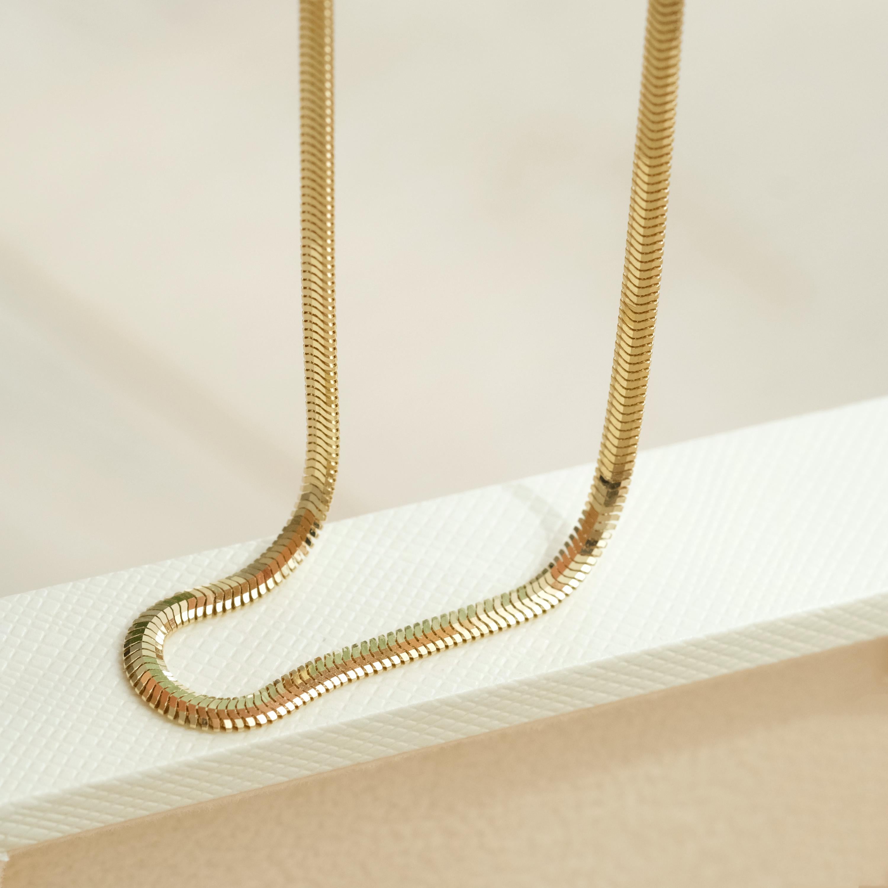 Soft Herringbone Necklace