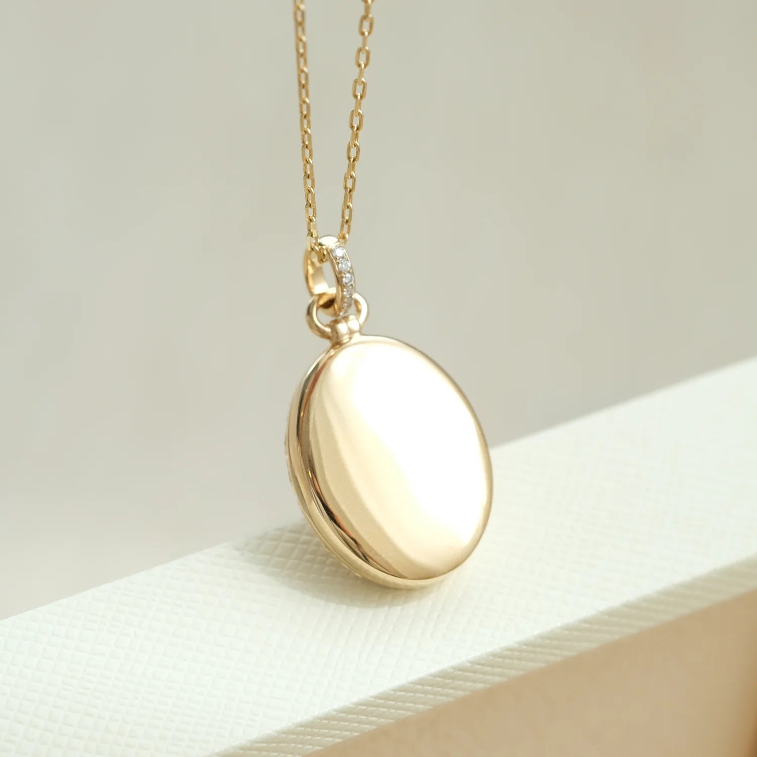 Sparkling Cross Photo Locket