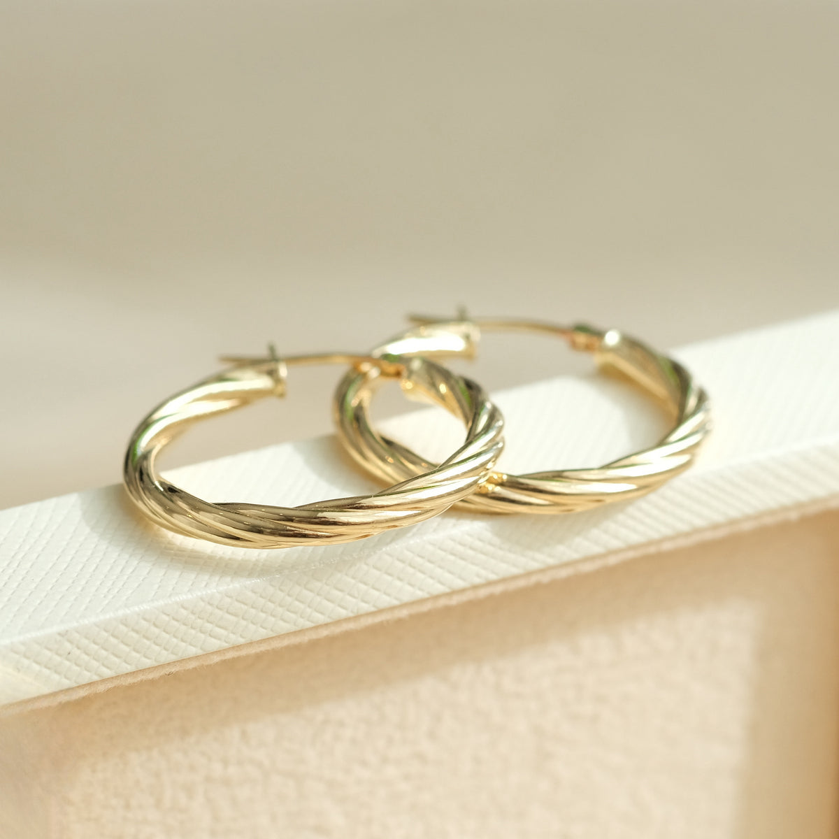 3mm Twist Earring