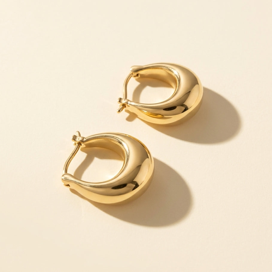 Oval Tapered Hoops