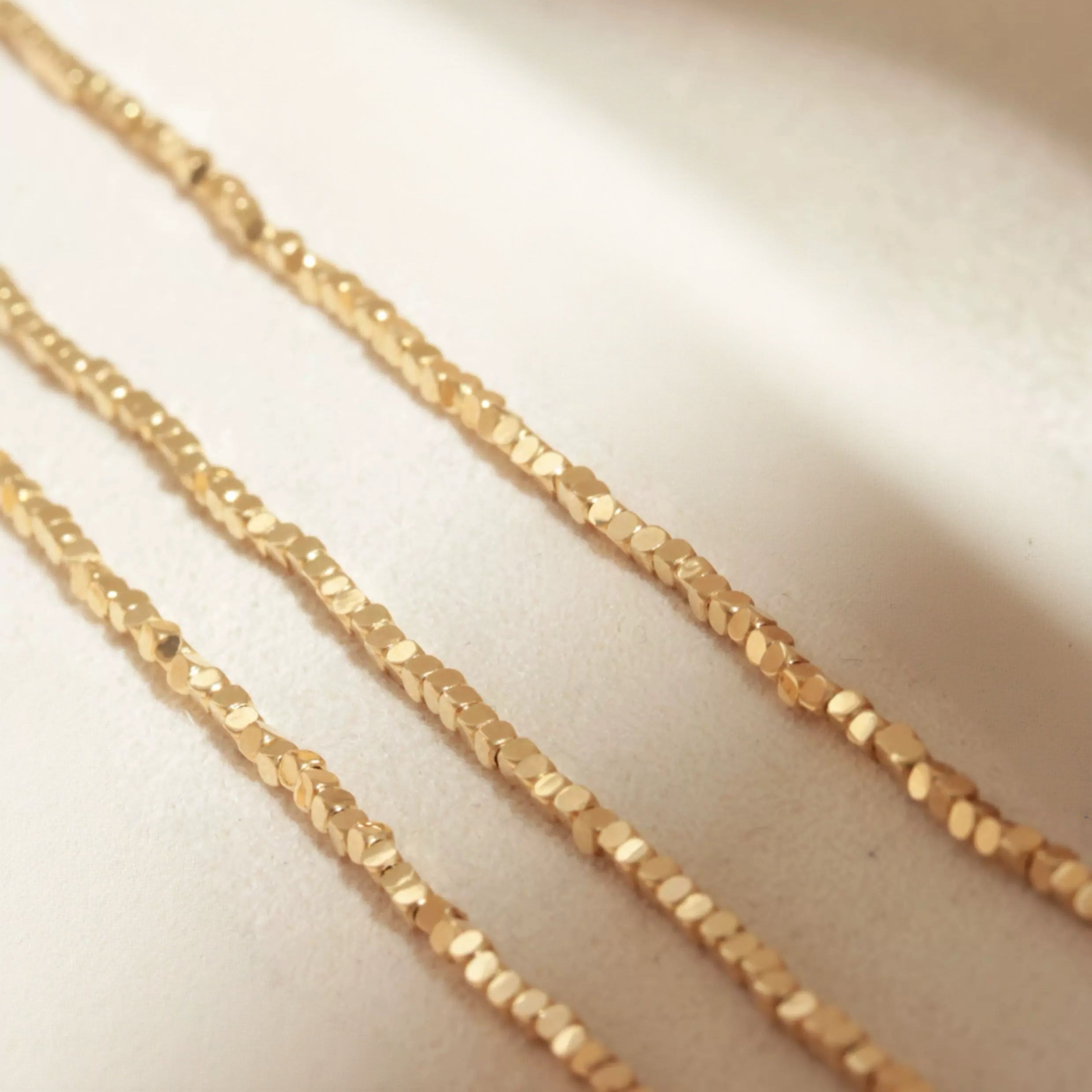 1.3mm Square Beads Necklace