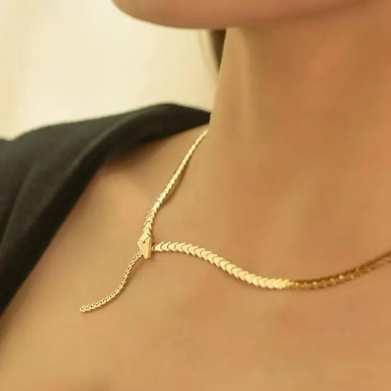 Snake Bone Necklace