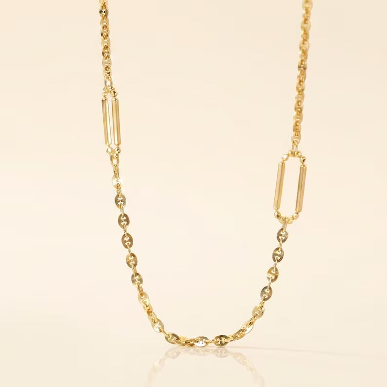 1.5mm Anchor Chain Necklace