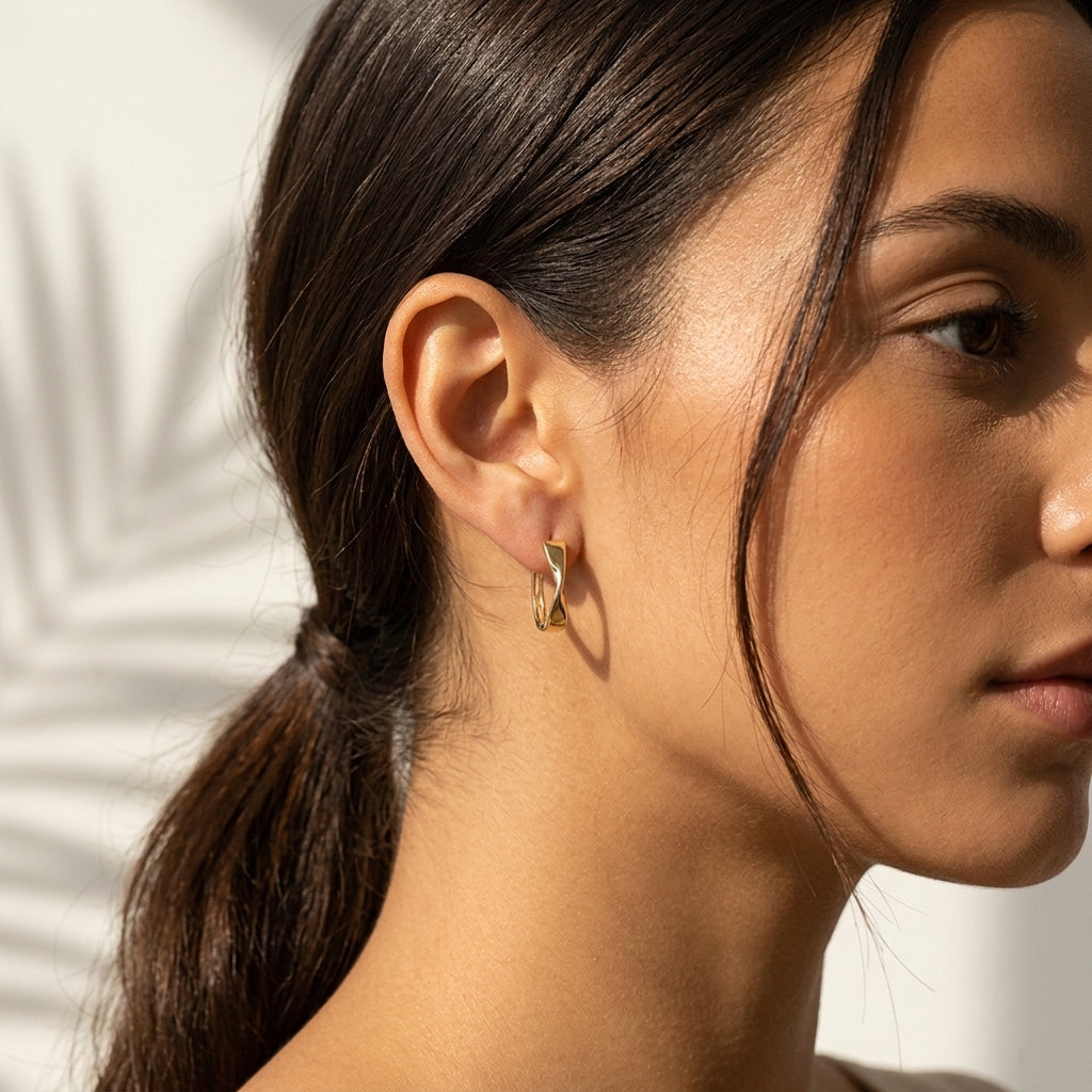 Twist Rectangular Hoops