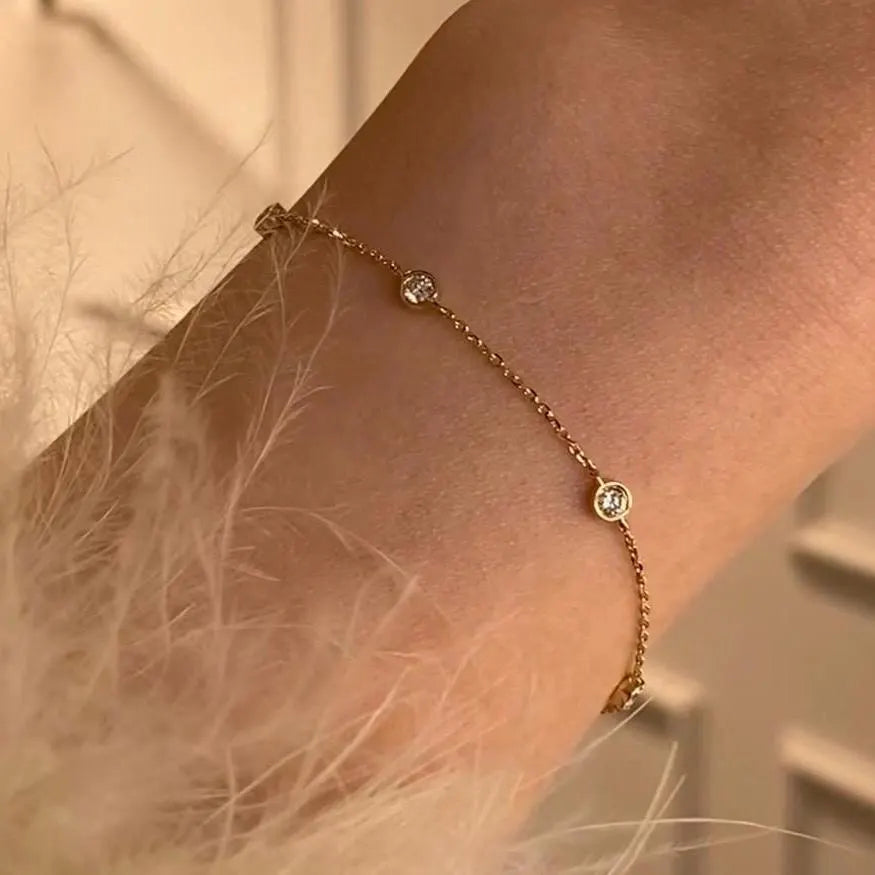 Floating Diamond Bracelet