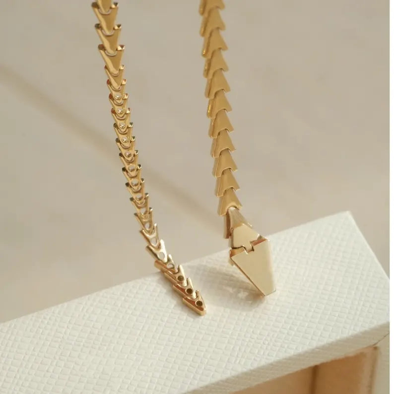 Snake Bone Necklace