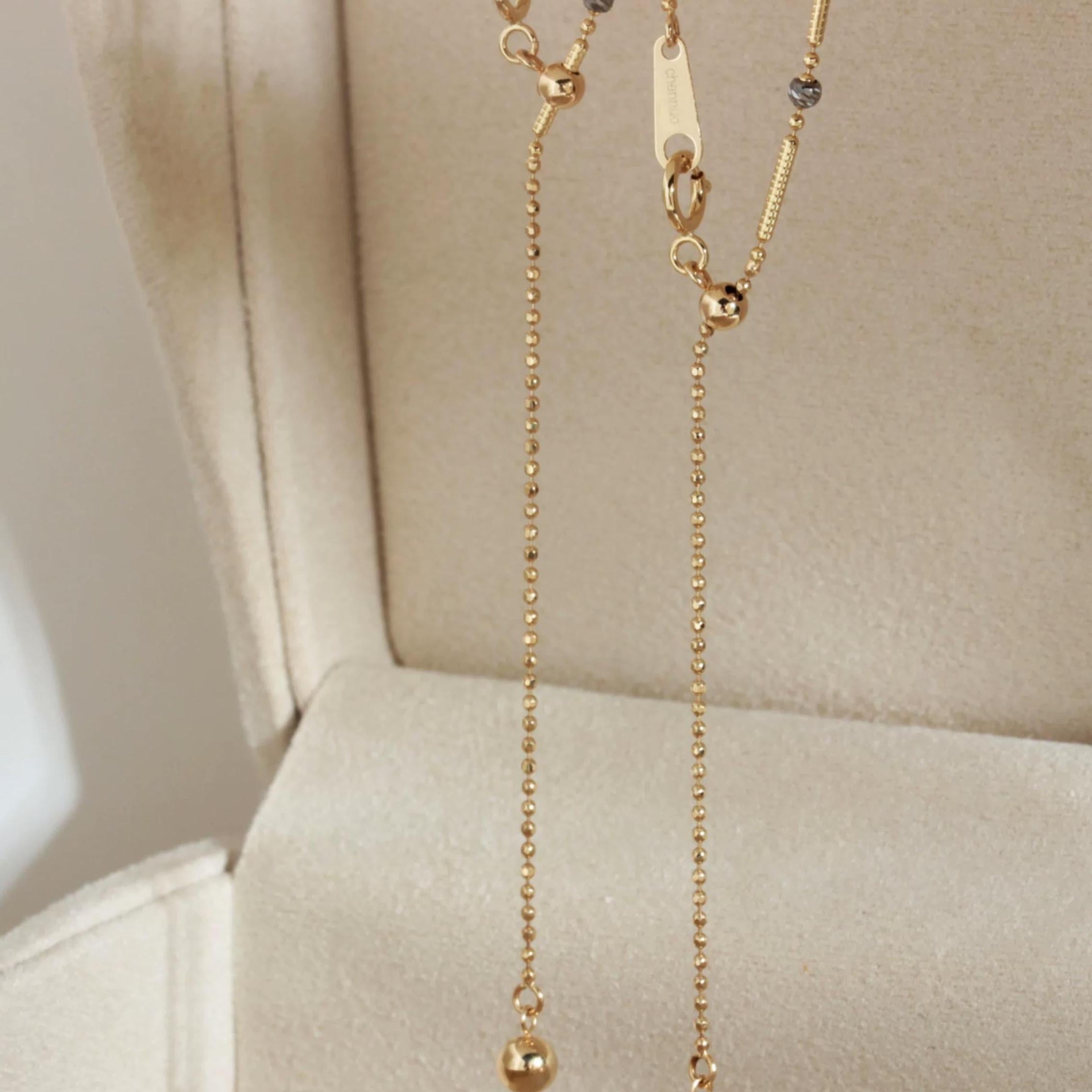 Black Gold Beads Necklace