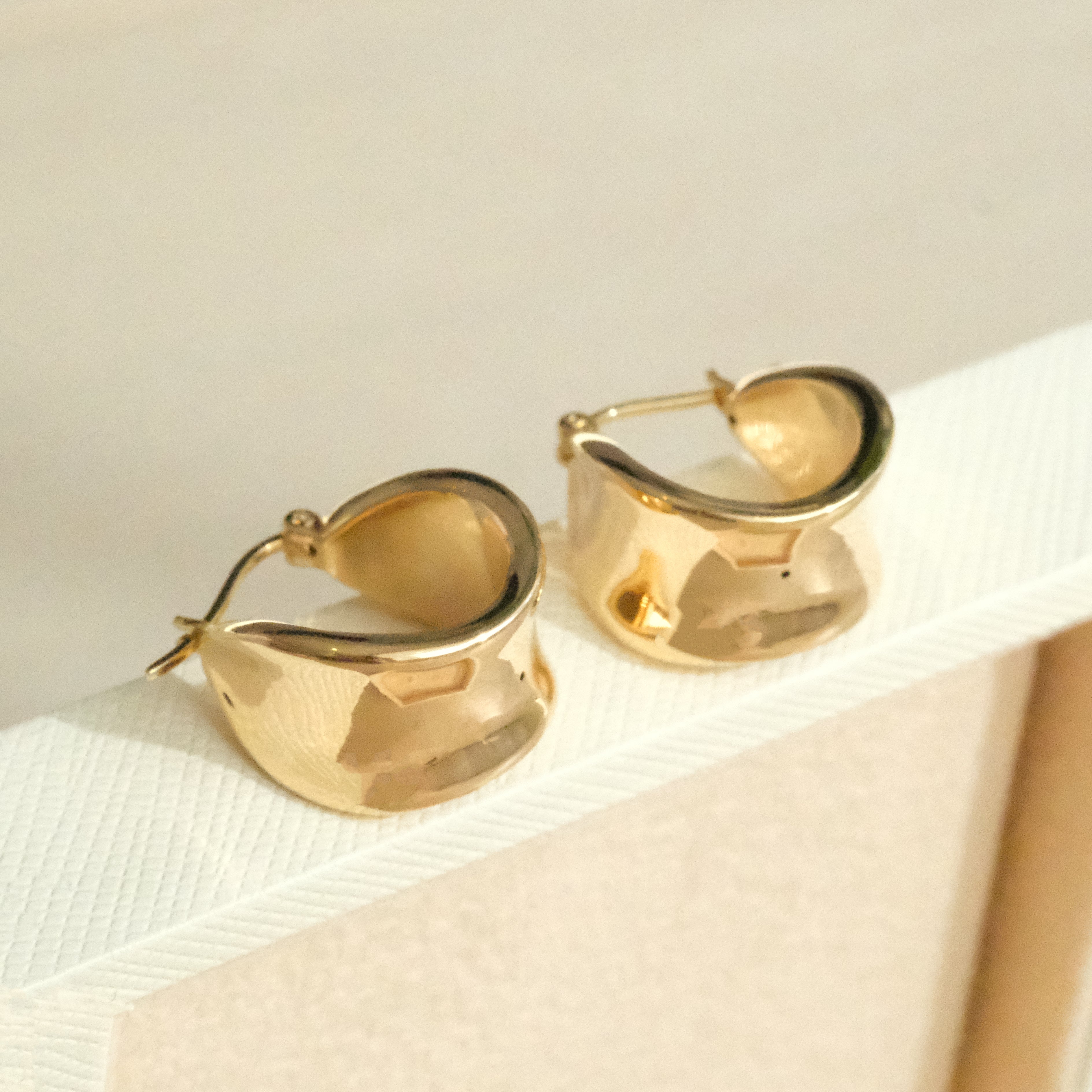 Melted Gold Hoop