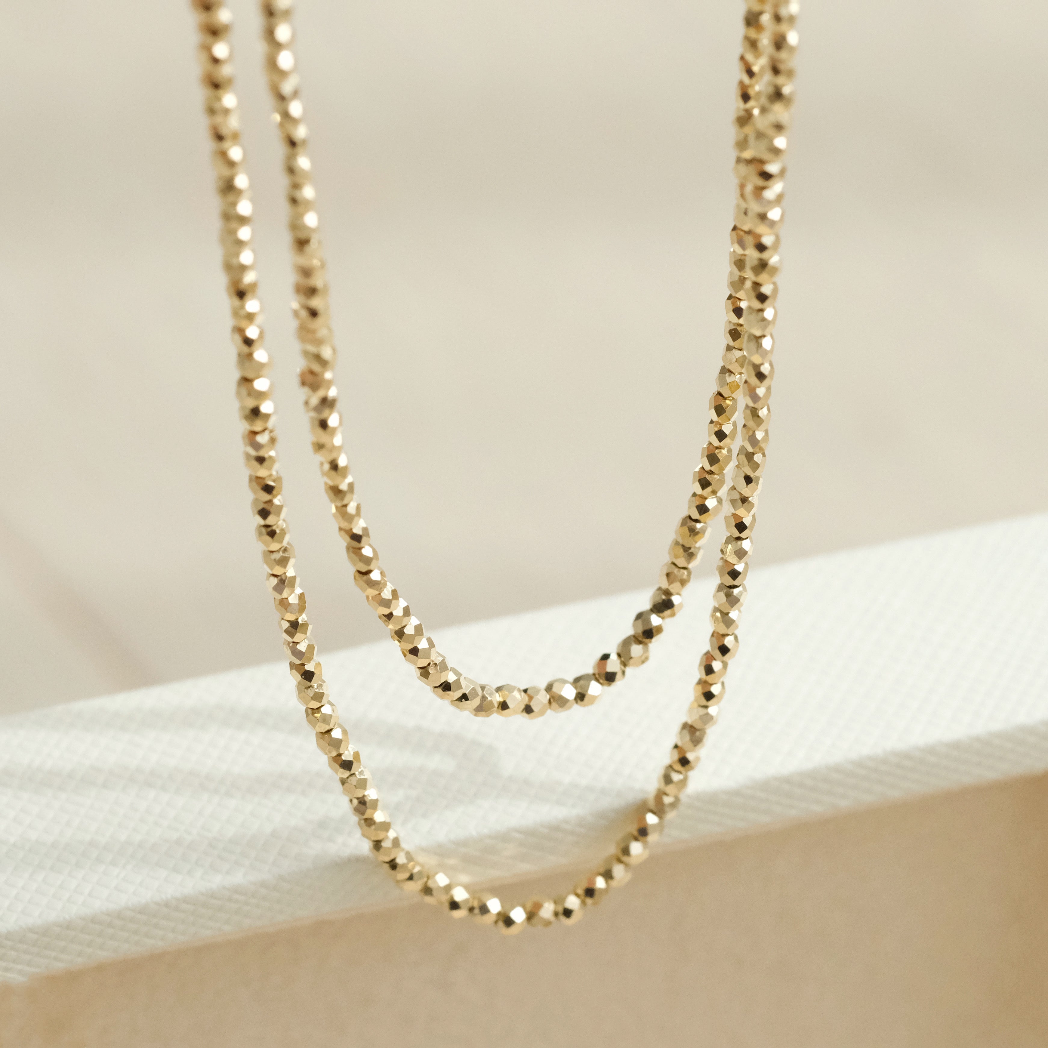 Laser Cut Beads Necklace