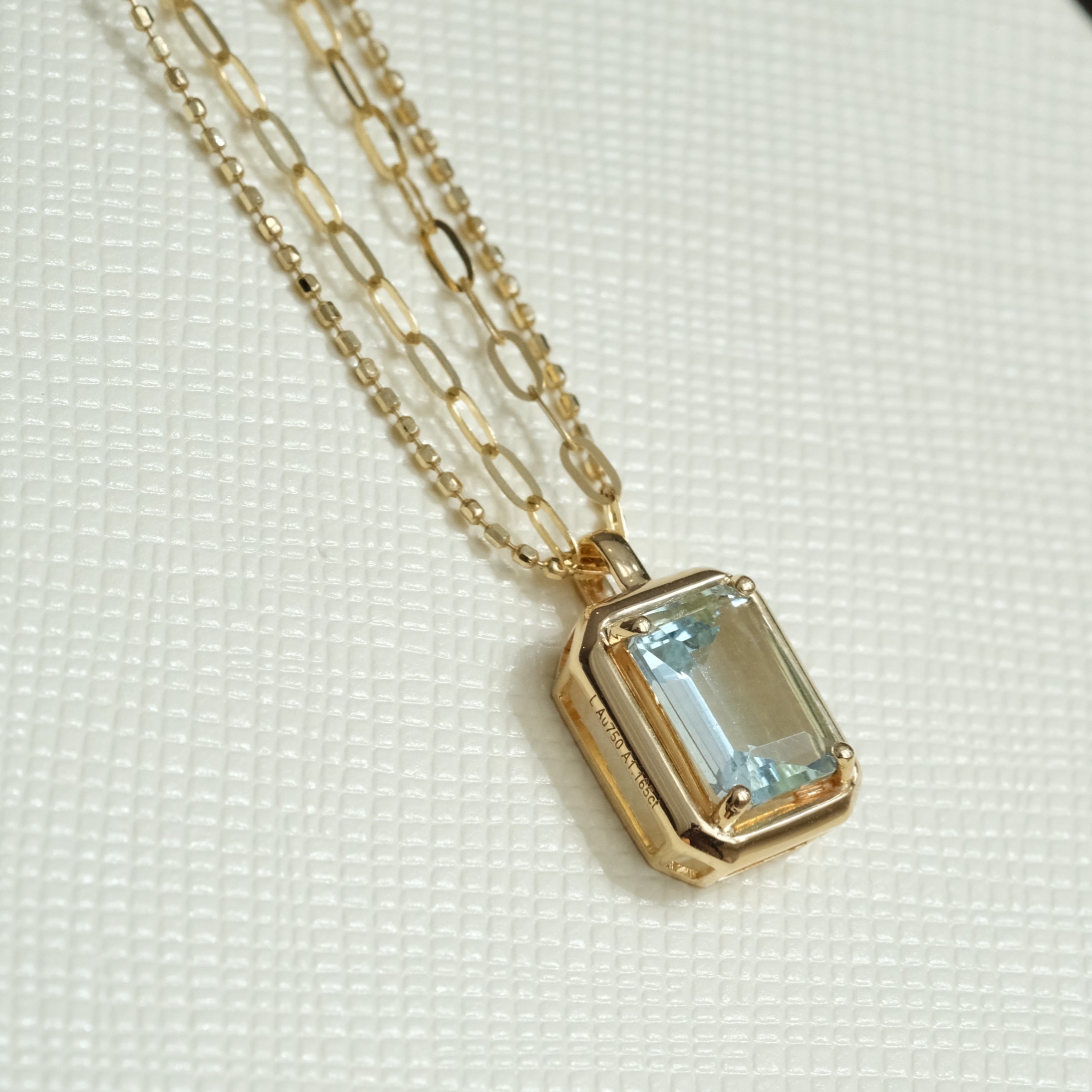 Natural Aquamarine Necklace