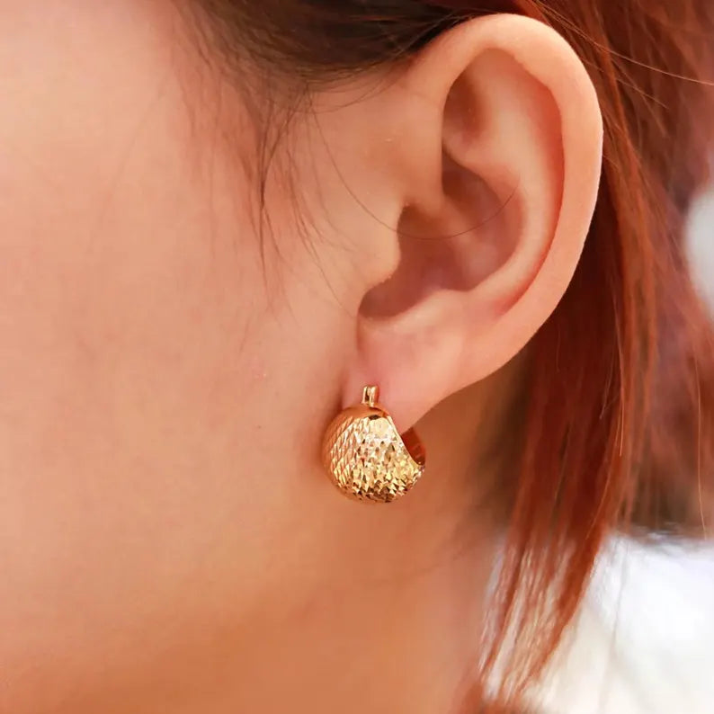 Laser Cut Ball Earrings