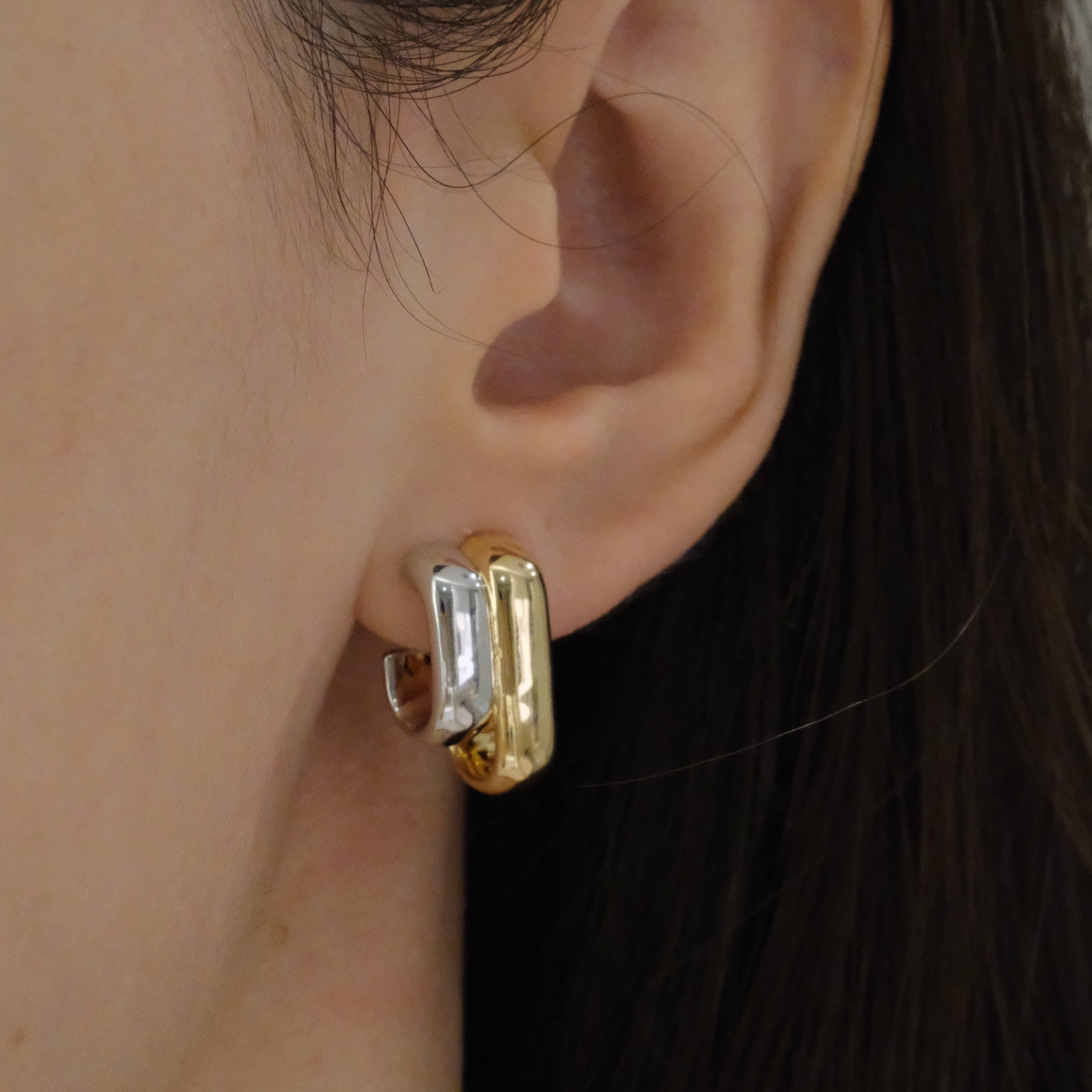 Double Wire Hoop Earrings