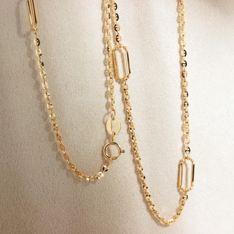1.5mm Anchor Chain Necklace