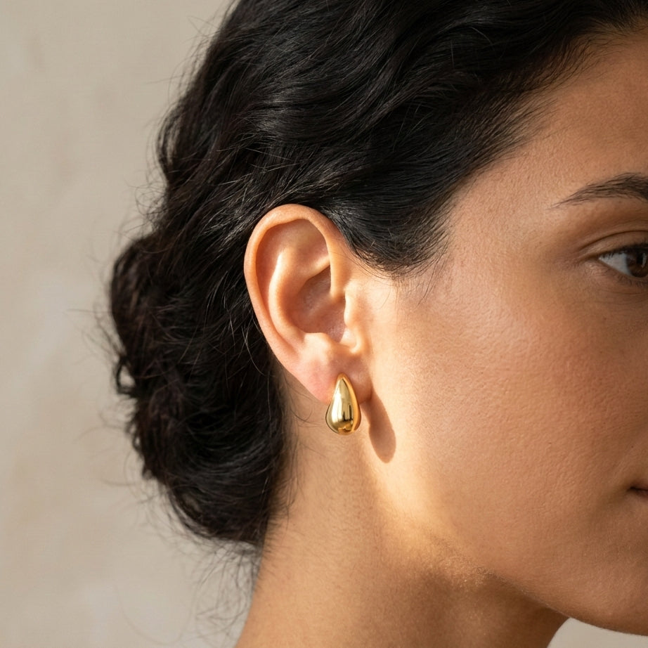 Chubby Water Drop Earrings