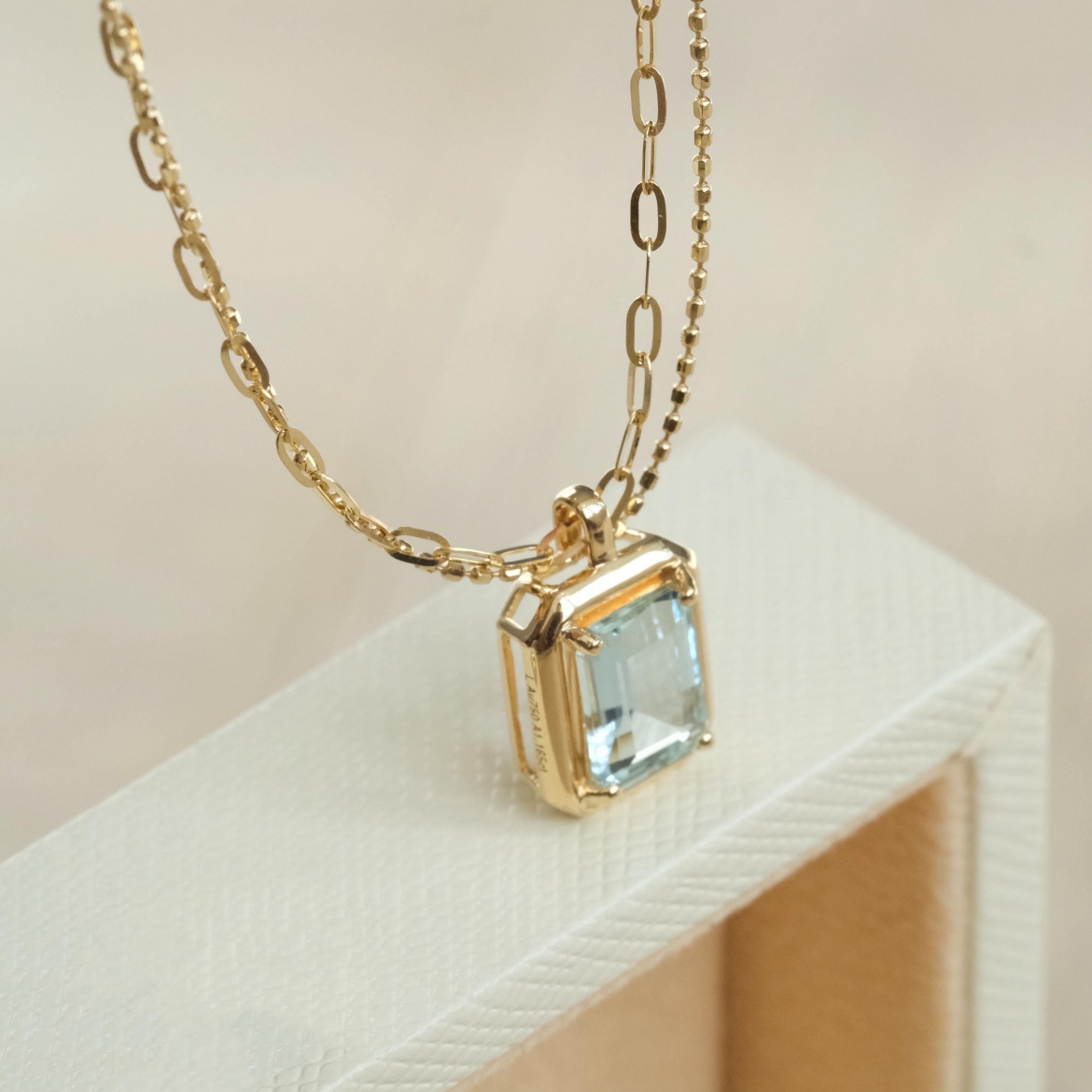 Natural Aquamarine Necklace