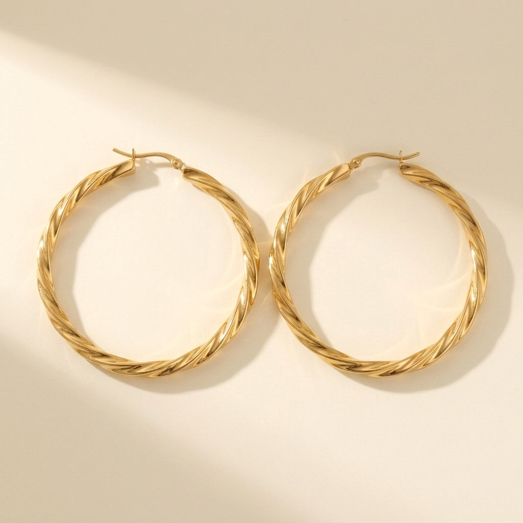 Super Large 55mm Twist Hoop