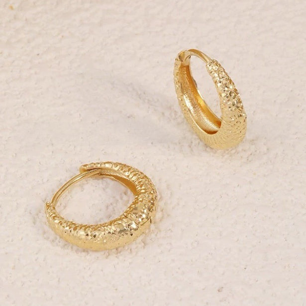 Two Tone Sparkle Hoops