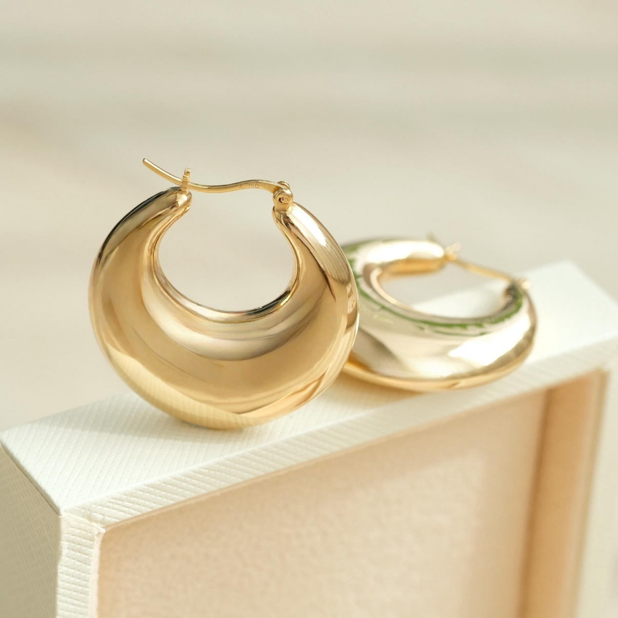 Chunky Tapered Hoops