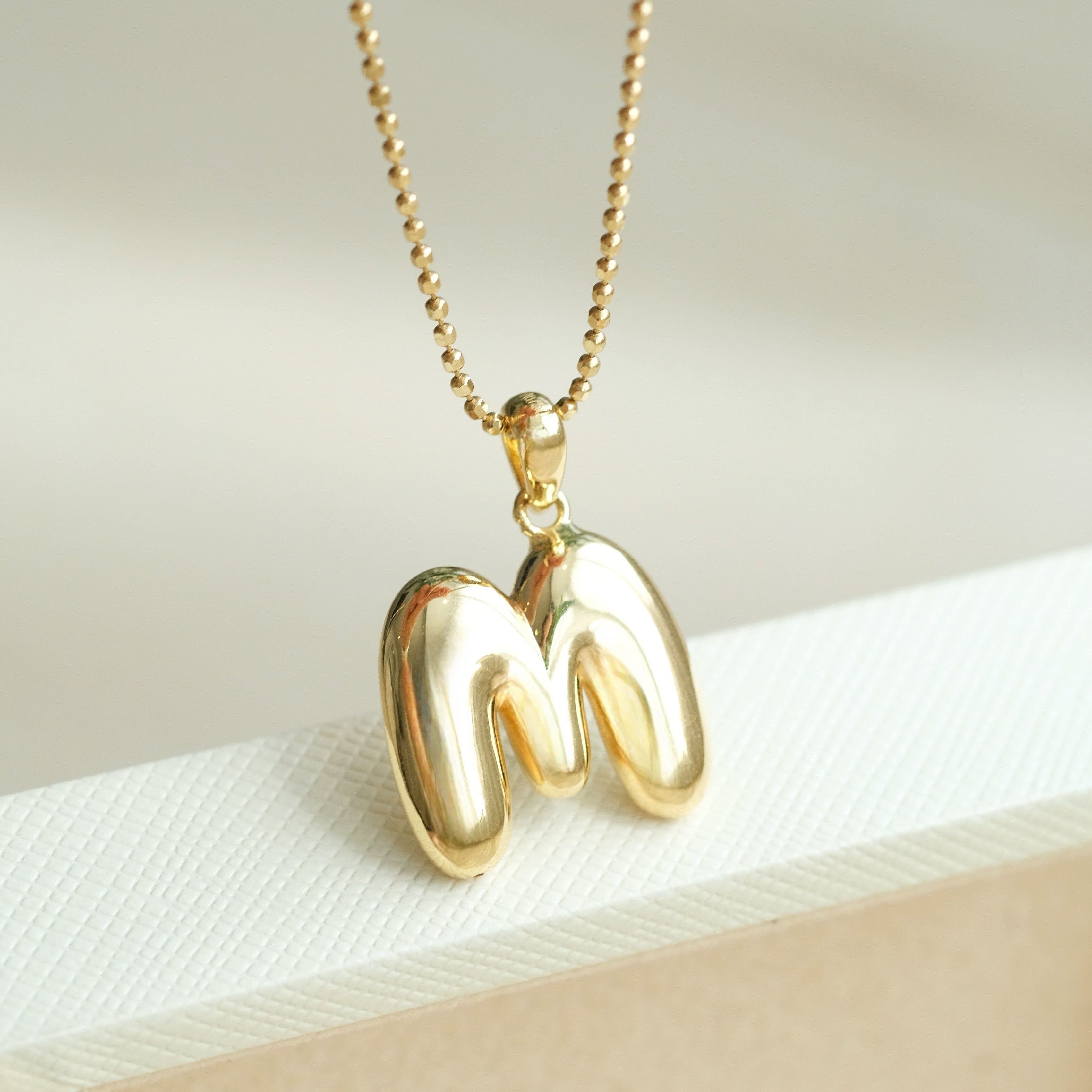 Balloon Initial Letter Pendant