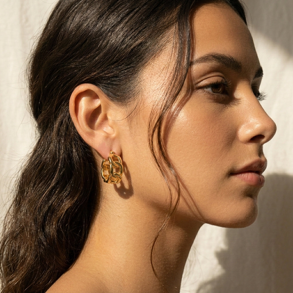 Large Link Hoops