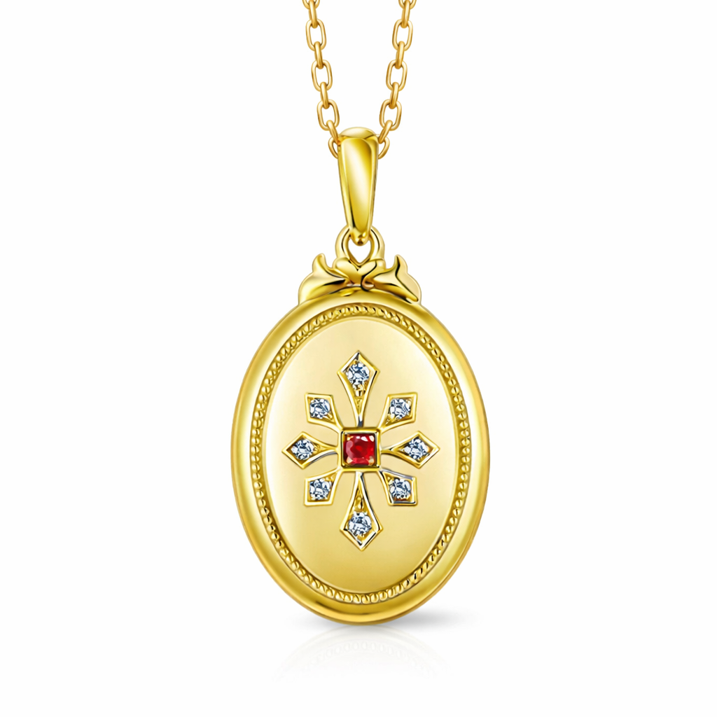 Star Flower Photo Locket