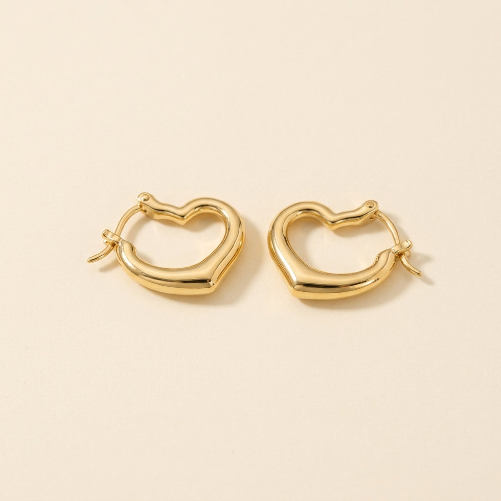 Diamond Heart Hoop